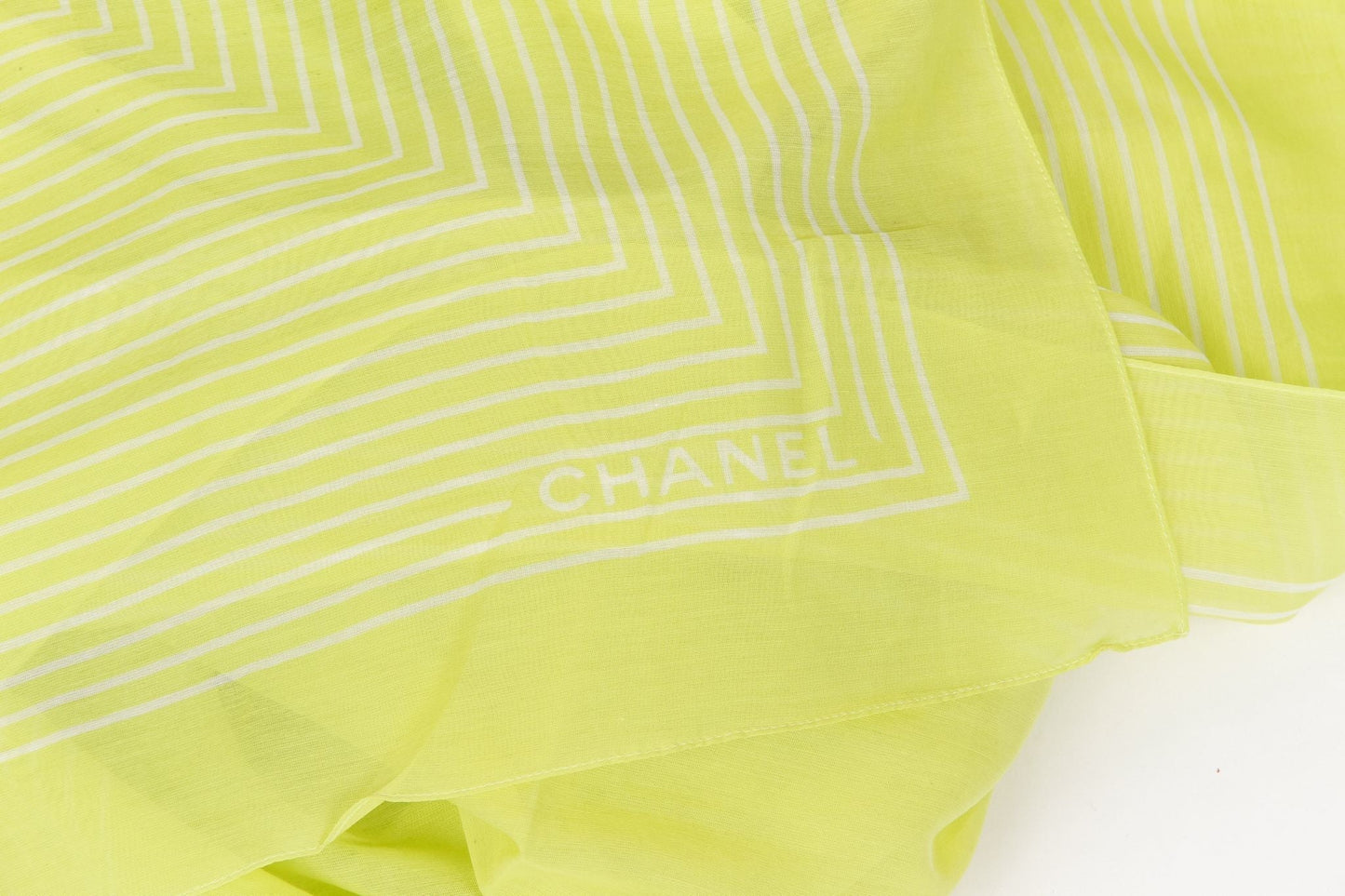 Chanel new chartre  white stripe shawl