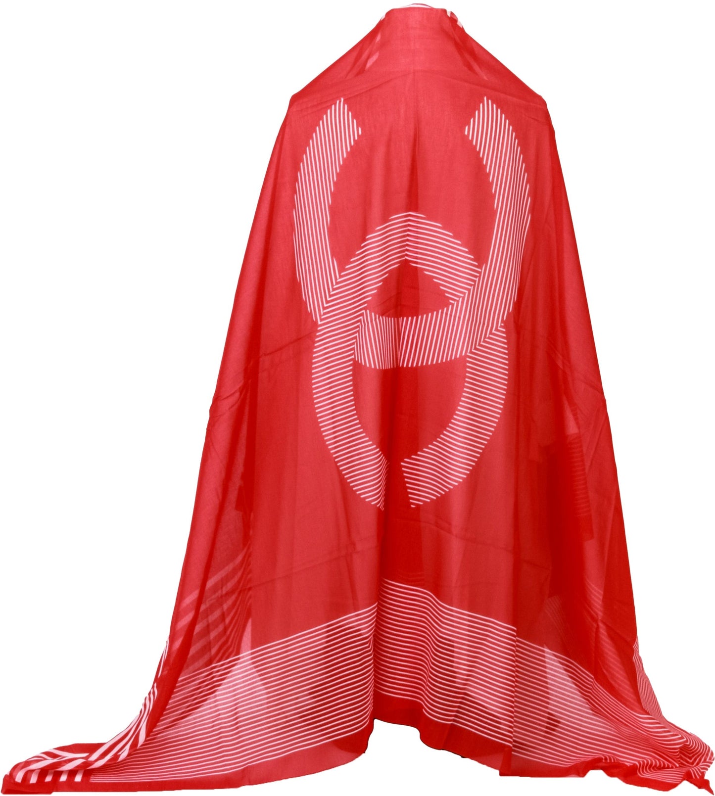 Chanel new red and white striped shawl