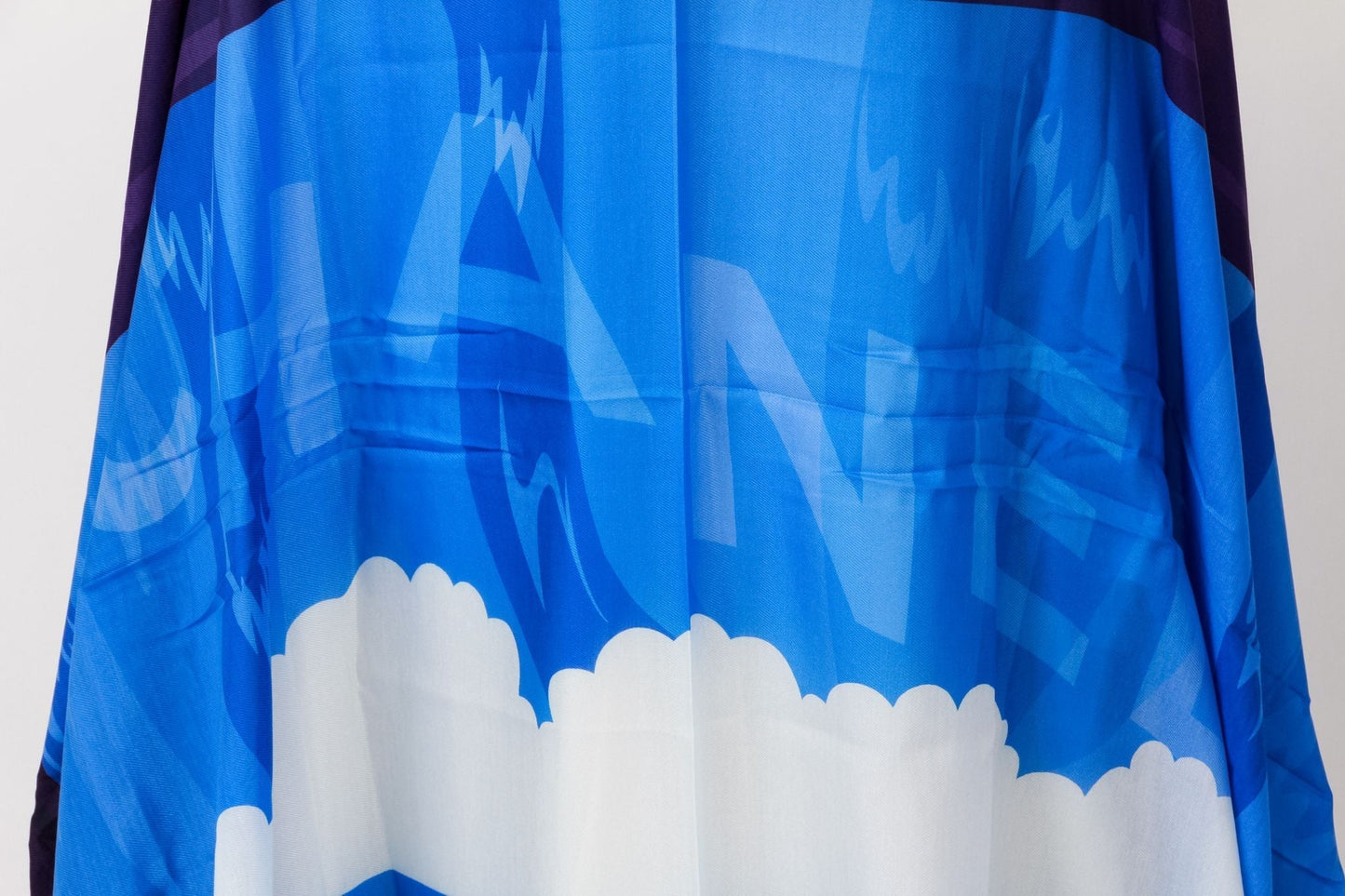 Chanel BN Blue Clouds Sarong With Pouch