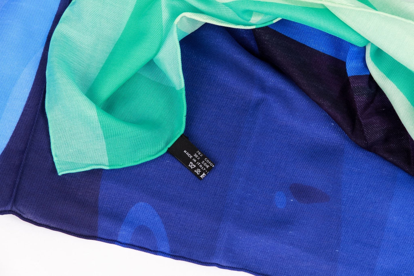 Chanel BN Blue Clouds Sarong With Pouch