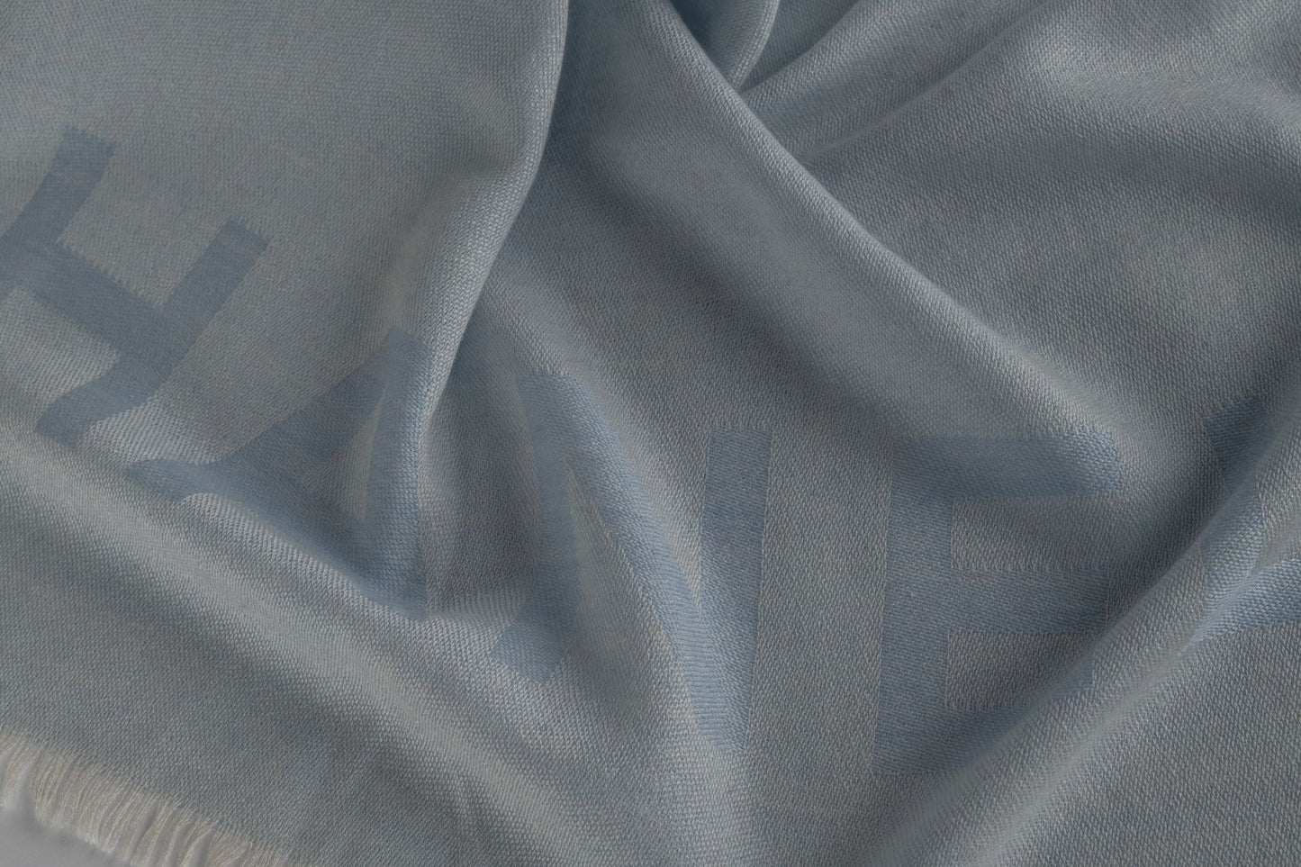 Chanel New Cashmere Shawl Celeste