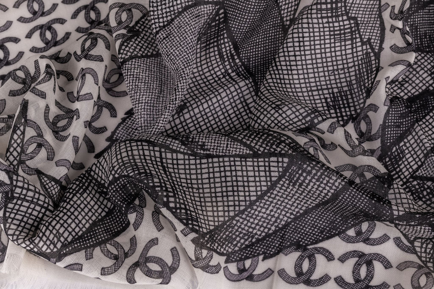 Chanel New Cashmere Shawl Grey