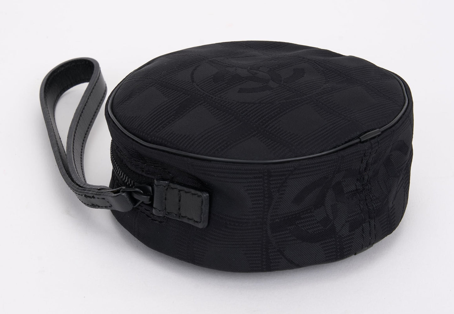 Chanel Travel Line Round Wristlet Nylon