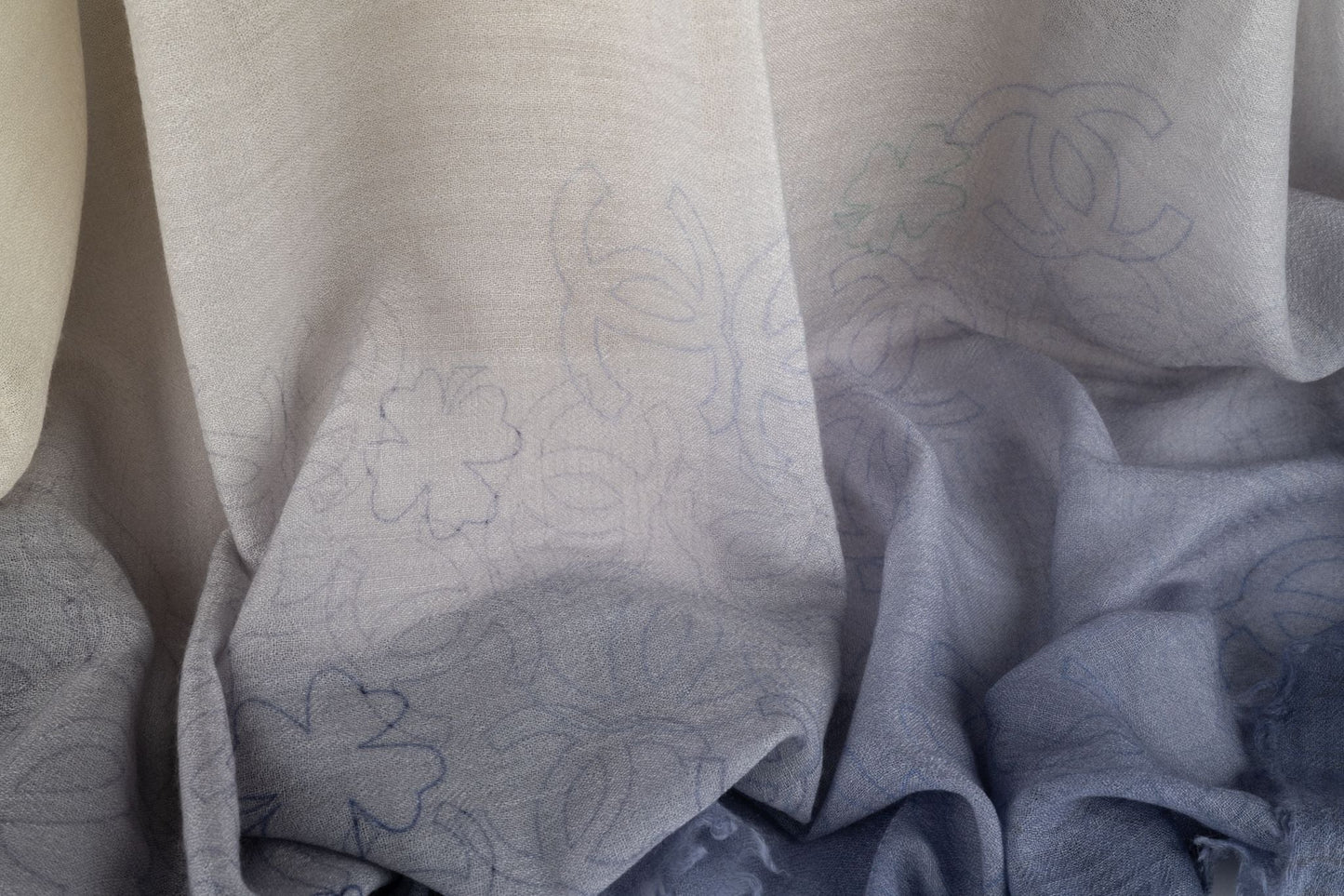 Chanel Ombre Cashmere Space Shawl New