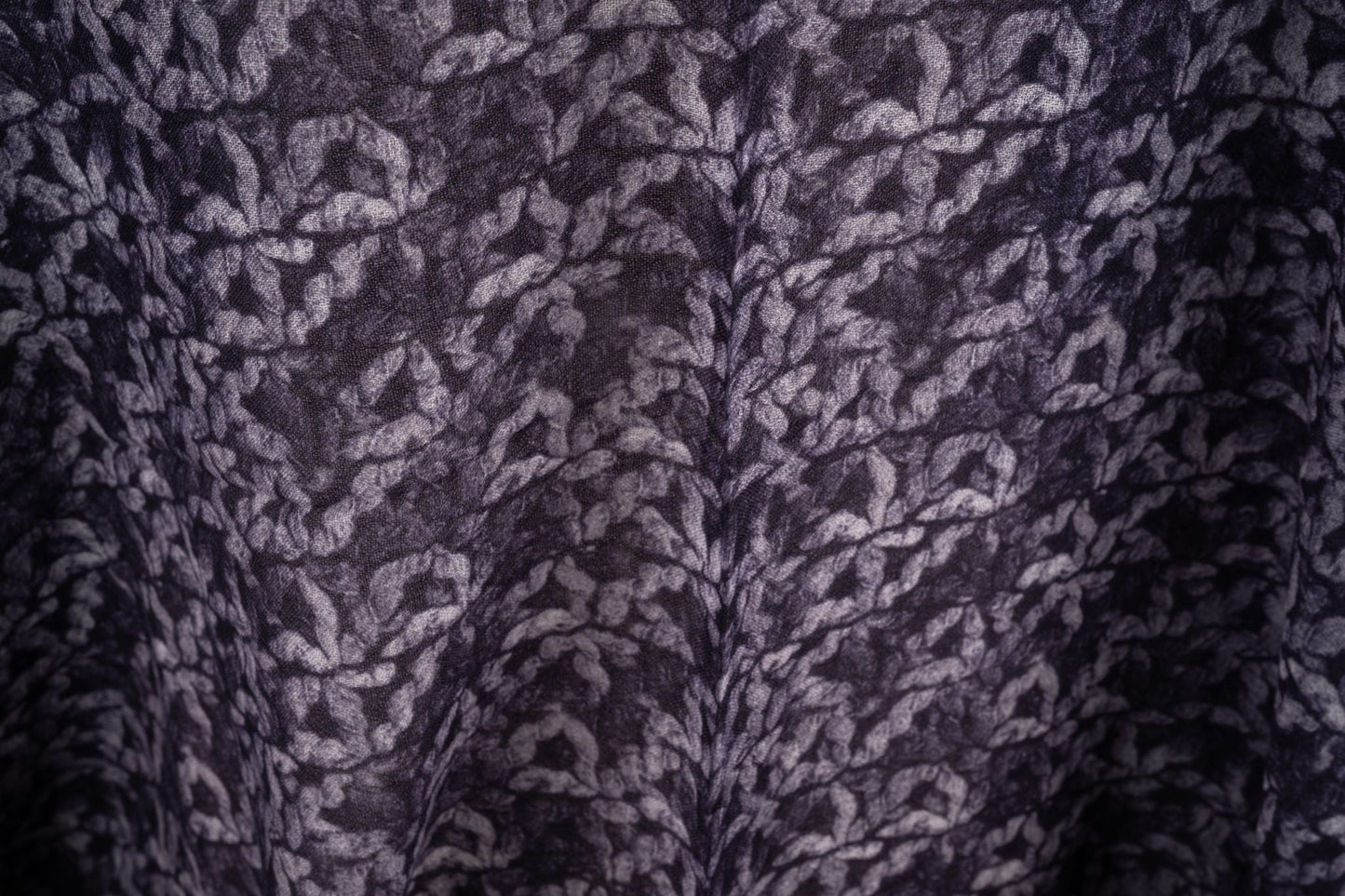 Chanel New Logo Purple Cashmere Shawl