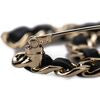 Chanel Champagne Gold Leather CC Pin NIB