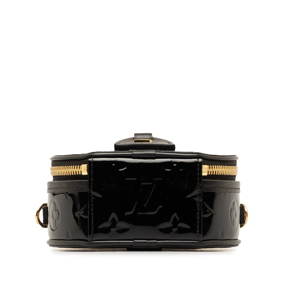 Black Louis Vuitton Vernis Mini Boite Chapeau Souple Crossbody Bag