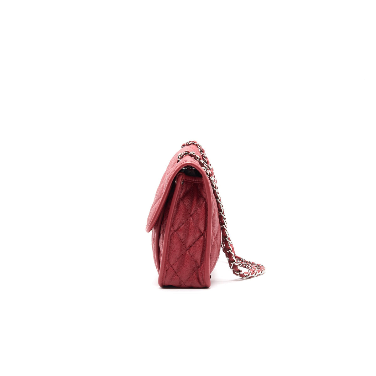 Chanel Cavier Flap Bag Red SHW