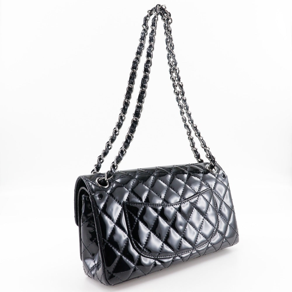 Chanel Patent Leather Chain Shoulder Bag Classic Flap
