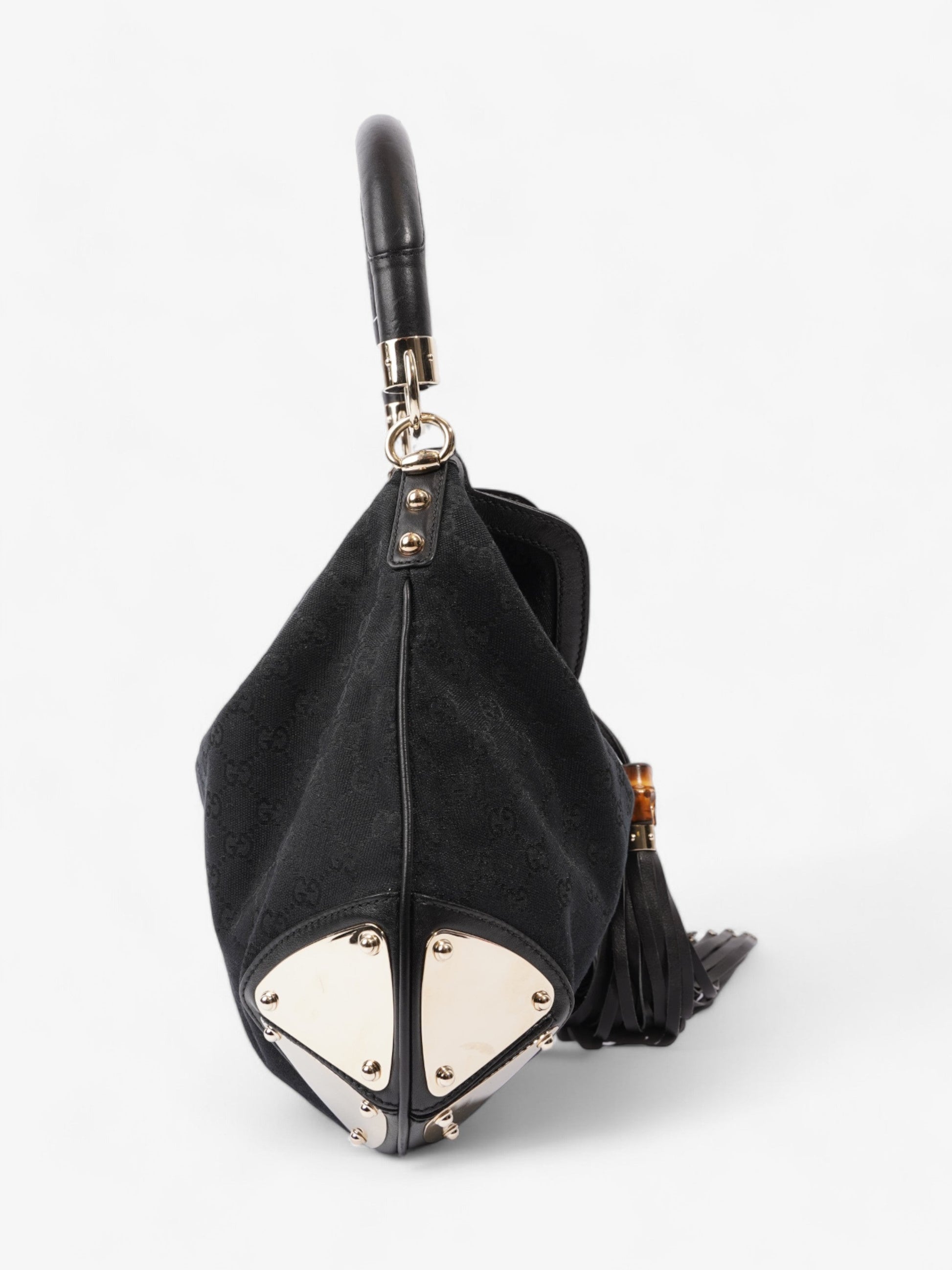 Gucci Indy Hobo Black Canvas