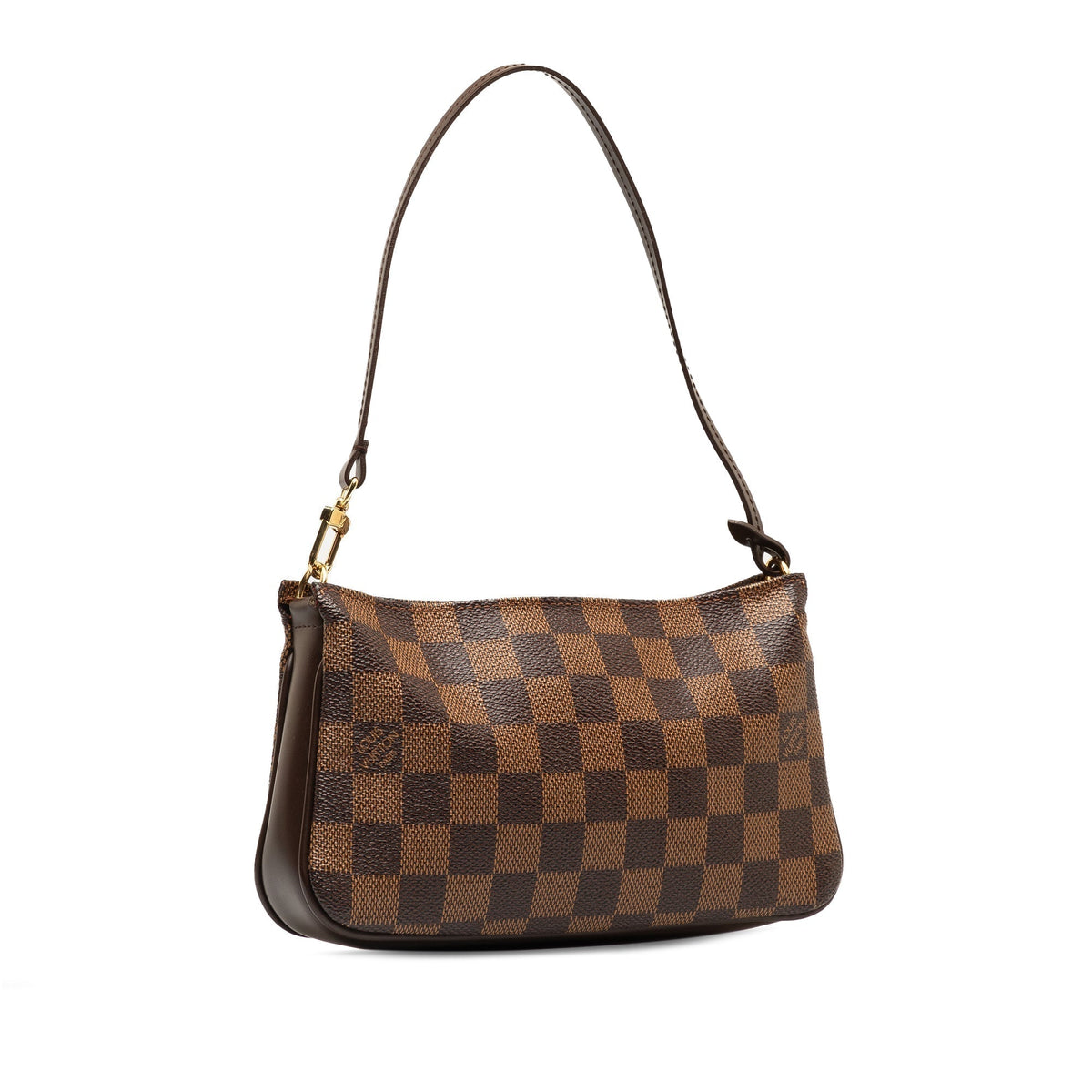 Brown Louis Vuitton Damier Ebene Navona Pouch