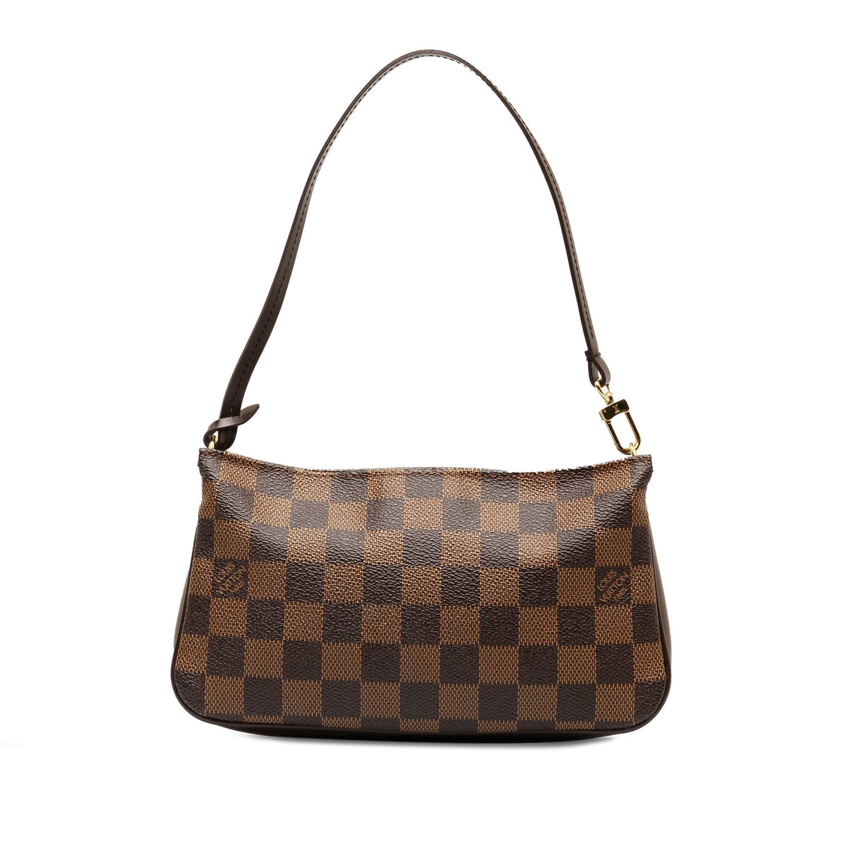Brown Louis Vuitton Damier Ebene Navona Pouch