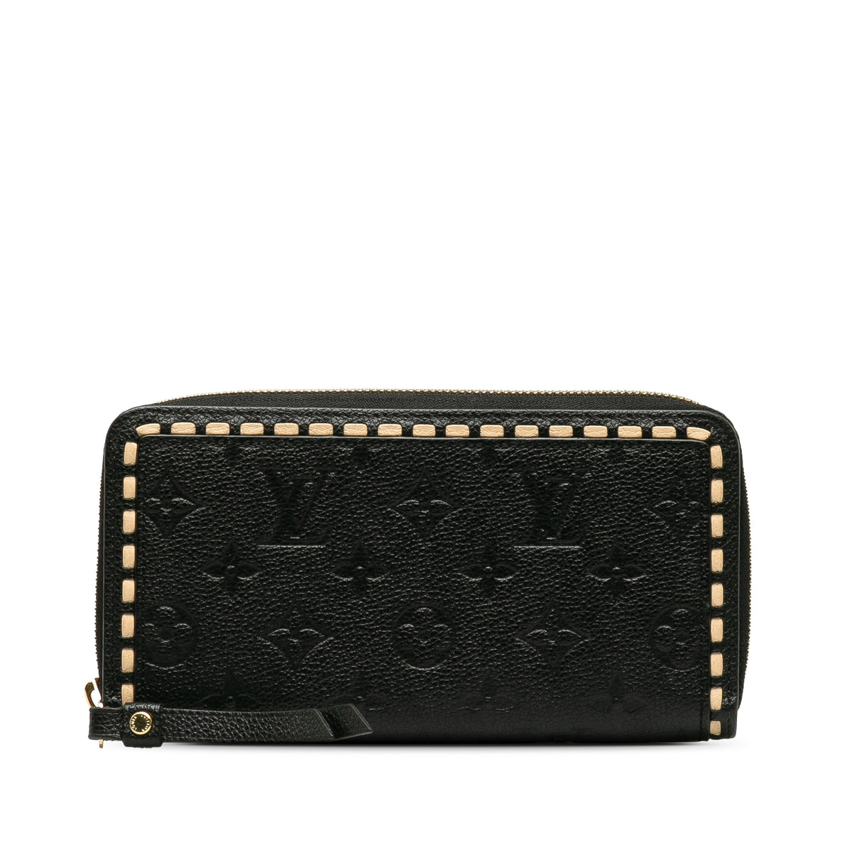 Black Louis Vuitton Monogram Empreinte Zippy Wallet