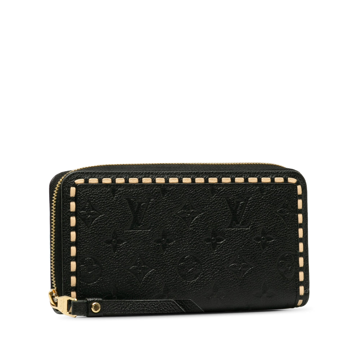 Black Louis Vuitton Monogram Empreinte Zippy Wallet