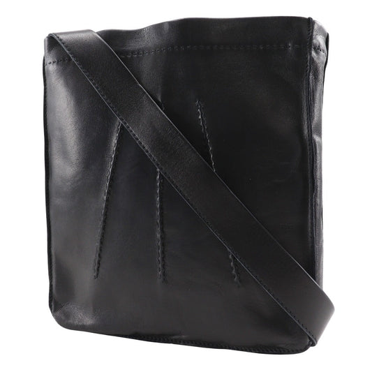 HERMES Shoulder Bag Calfskin black Toudu