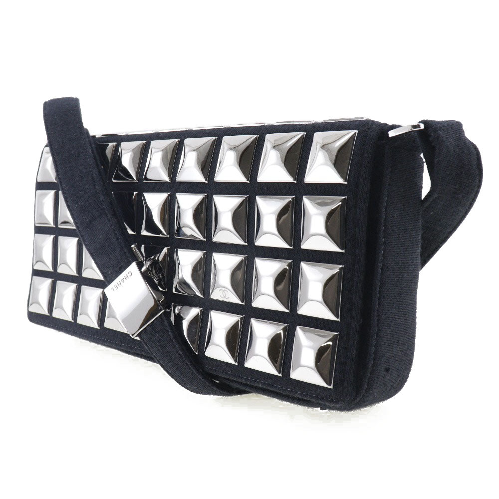 Chanel Choco Bar Ice Cube Cotton Shoulder Bag Classic Flap