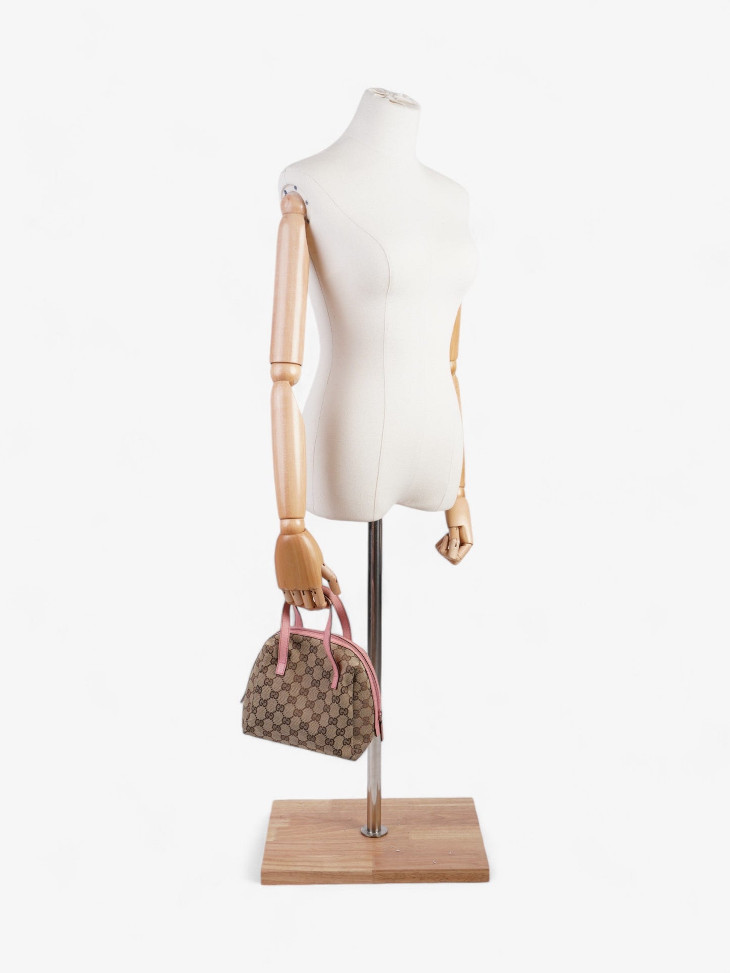 Gucci Dome Bag GG Supreme / Pink Canvas Mini