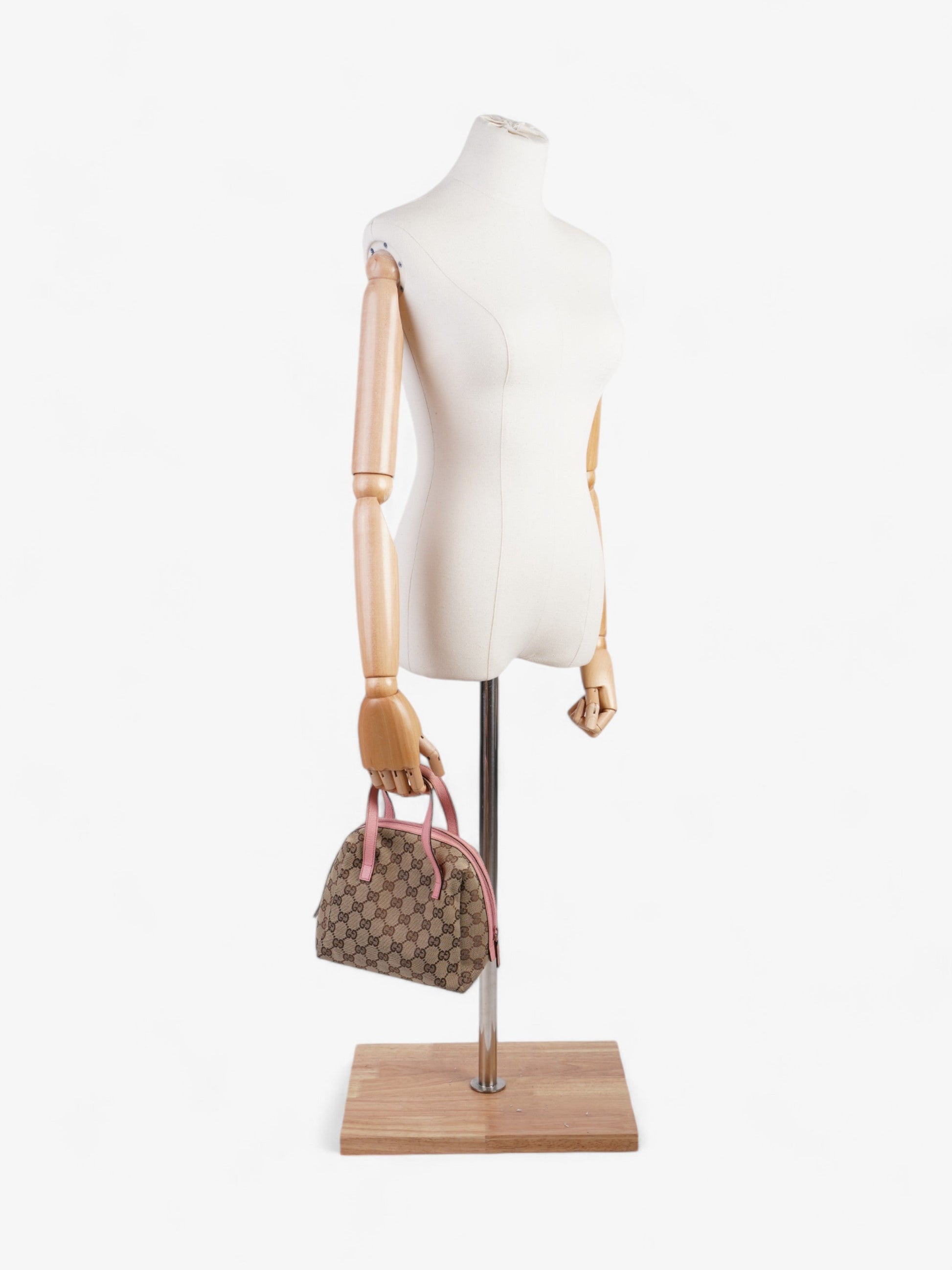 Gucci Dome Bag GG Supreme / Pink Canvas Mini