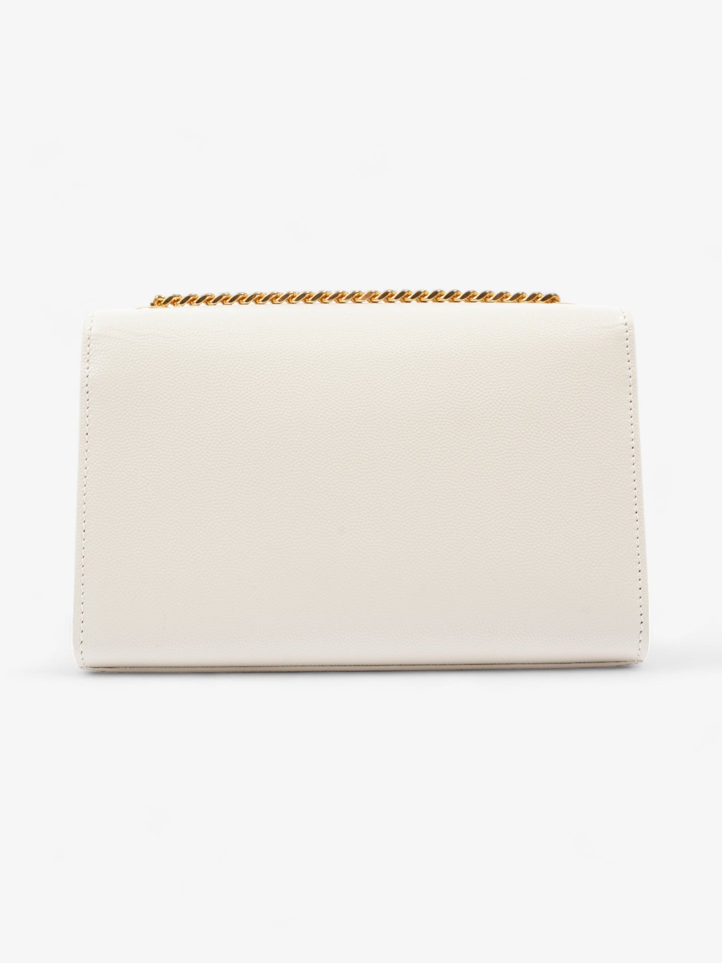 Saint Laurent Kate White Leather Small