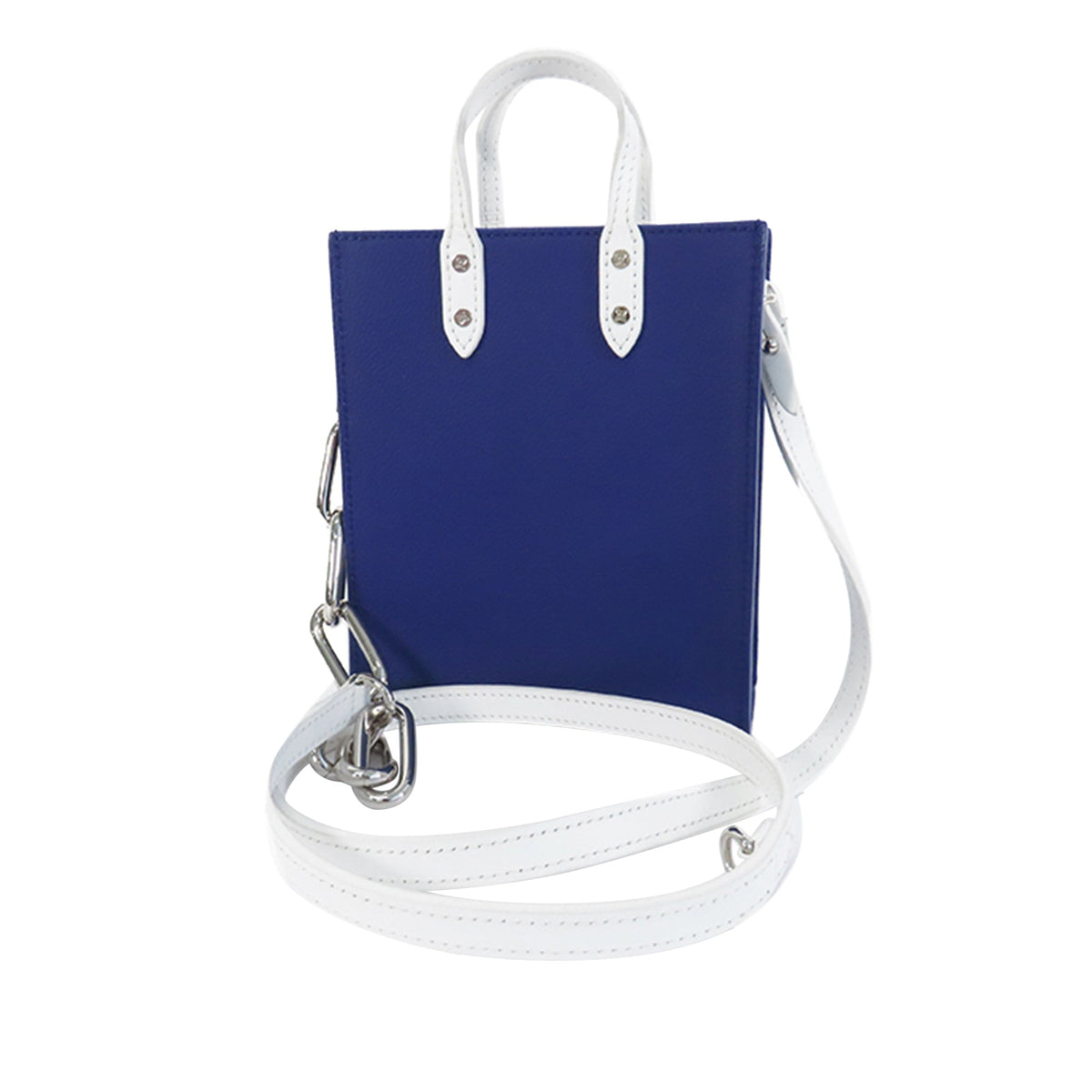 Blue Louis Vuitton Everyday Sac Plat XS Satchel