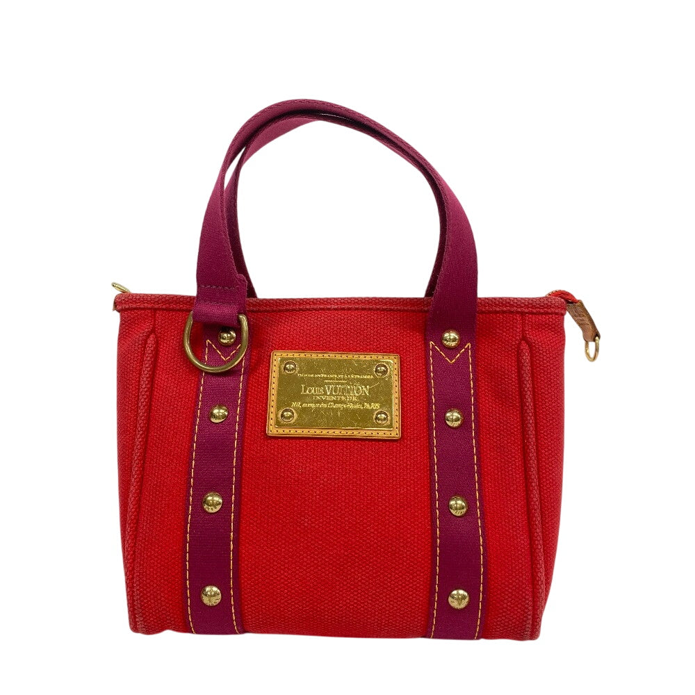 LOUIS VUITTON Handbag M40037 canvas Red With logo Antigua Kava PM Women