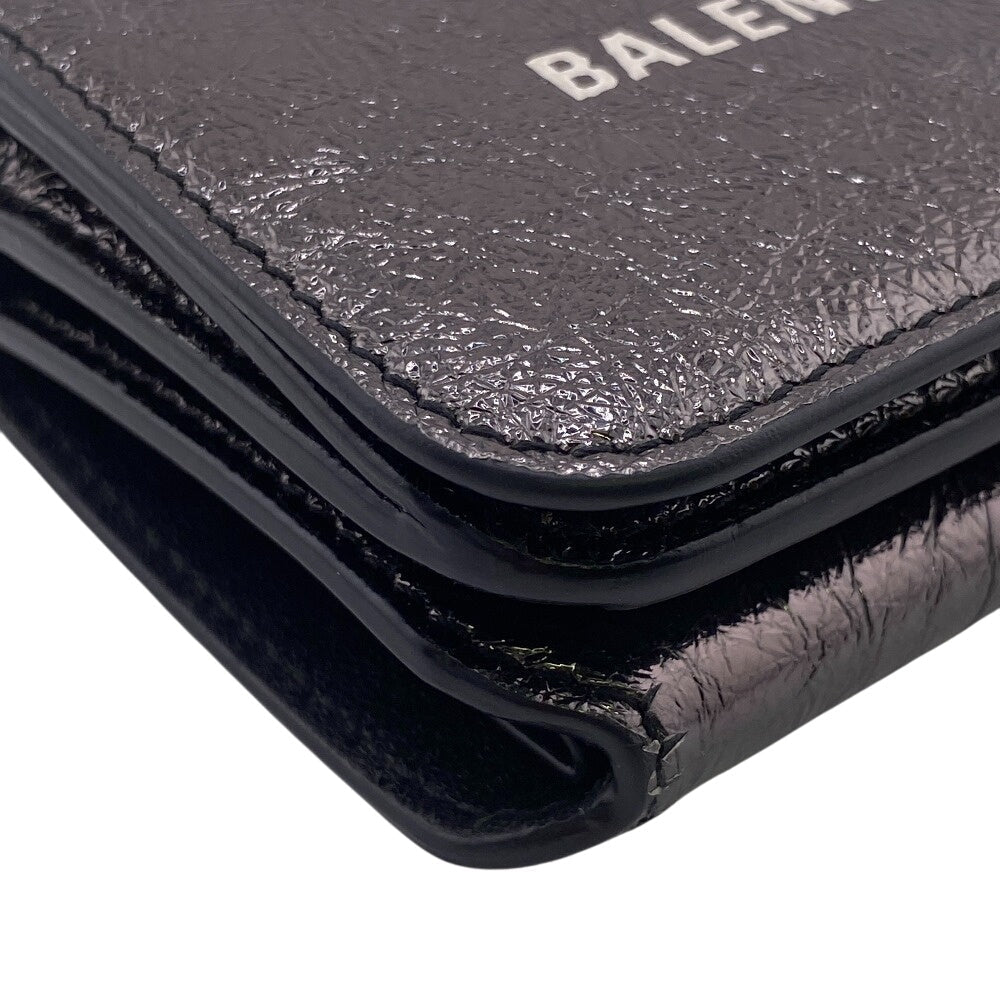 BALENCIAGA Tri-fold wallet leather black