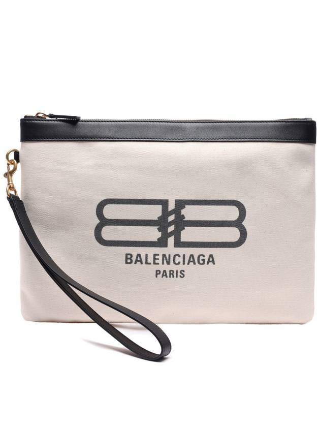 Luxury Balenciaga Trending 2025 Flat Jumbo Clutch Bag Ivory