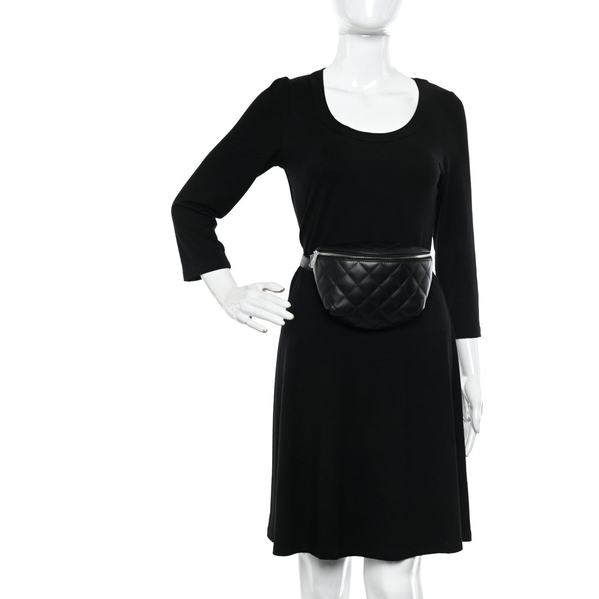 Chanel Calfskin Quilted Waist Belt Bag