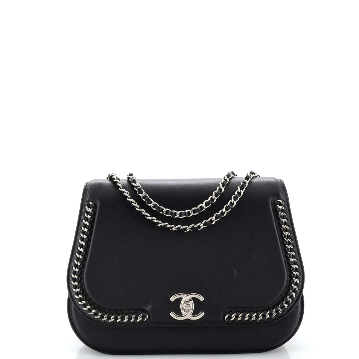 Chanel Braided Chic Flap Bag Calfskin