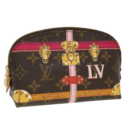 LOUIS VUITTON Monogram Summer Trunk Pochette Cosmetic Pouch M43615 bs4543