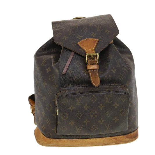 LOUIS VUITTON Monogram Montsouris GM Backpack M51135 LV bs4701