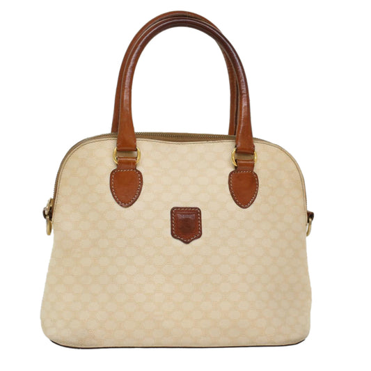 Luxury CELINE Macadam Canvas Hand Bag PVC Leather Whe 7123