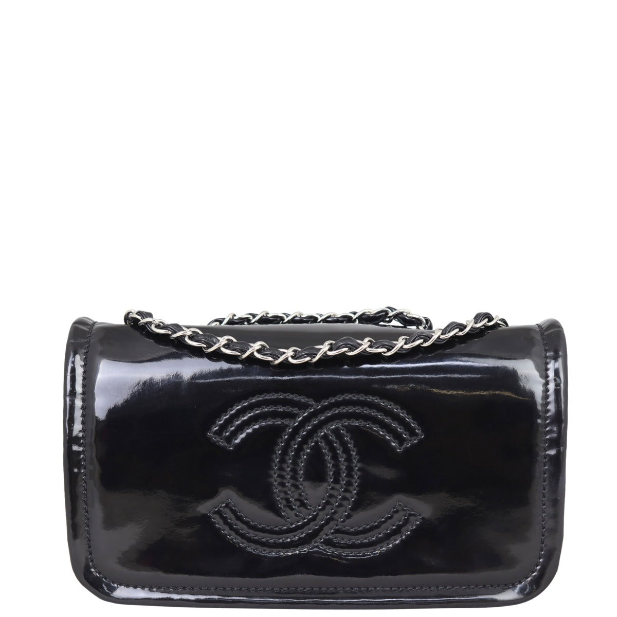 Chanel CC Vinyl Lipstick Ligne Flap Bag