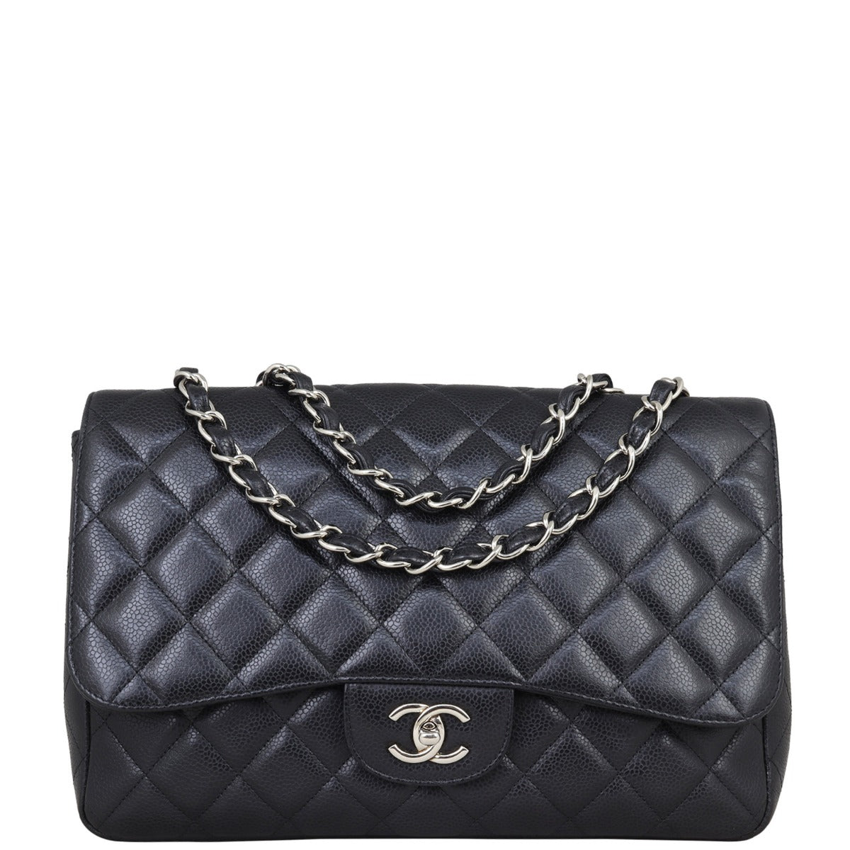 Chanel Classic Single Flap Jumbo | Black Caviar