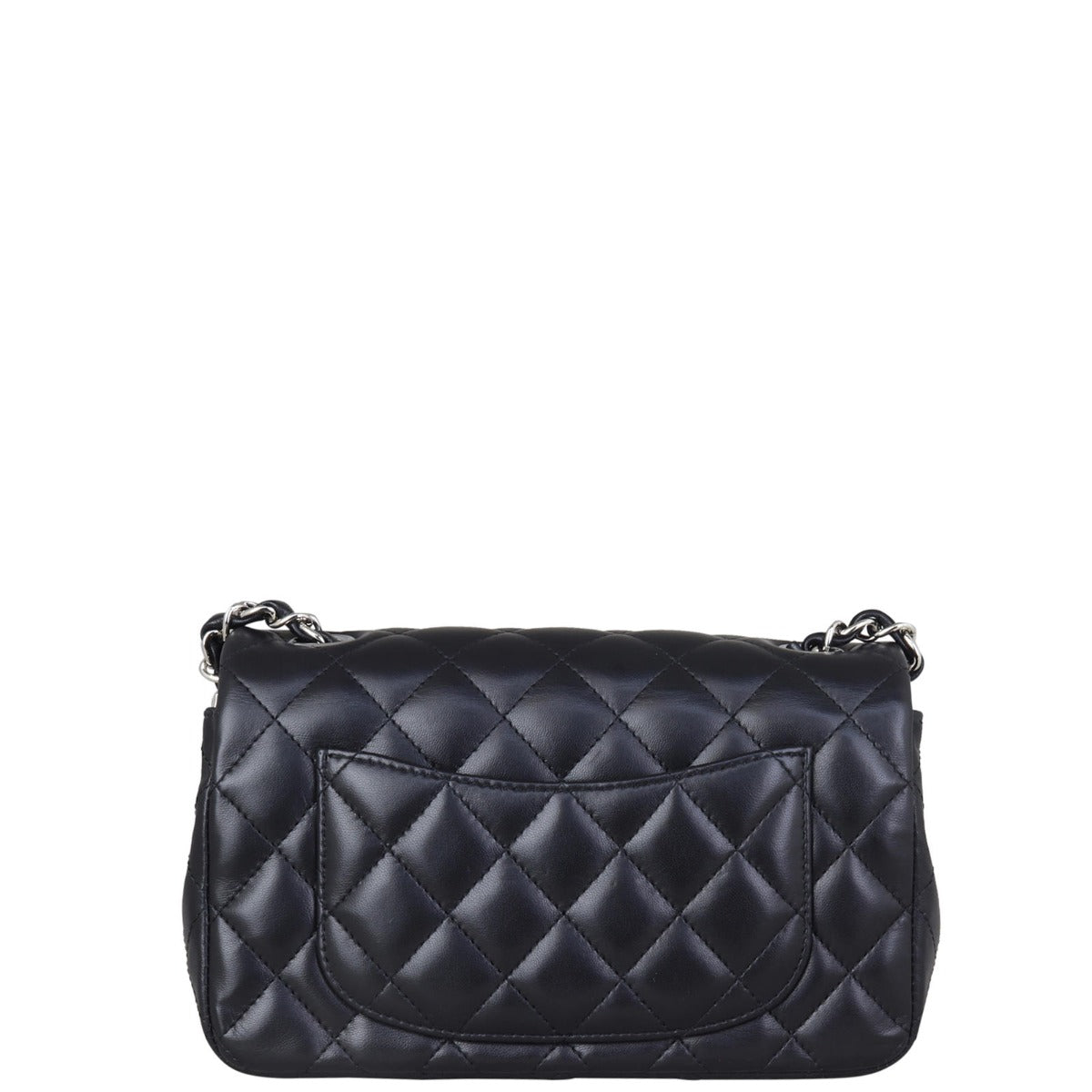 Chanel Classic Flap Mini Rectangular Bag | Black Lambskin SHW
