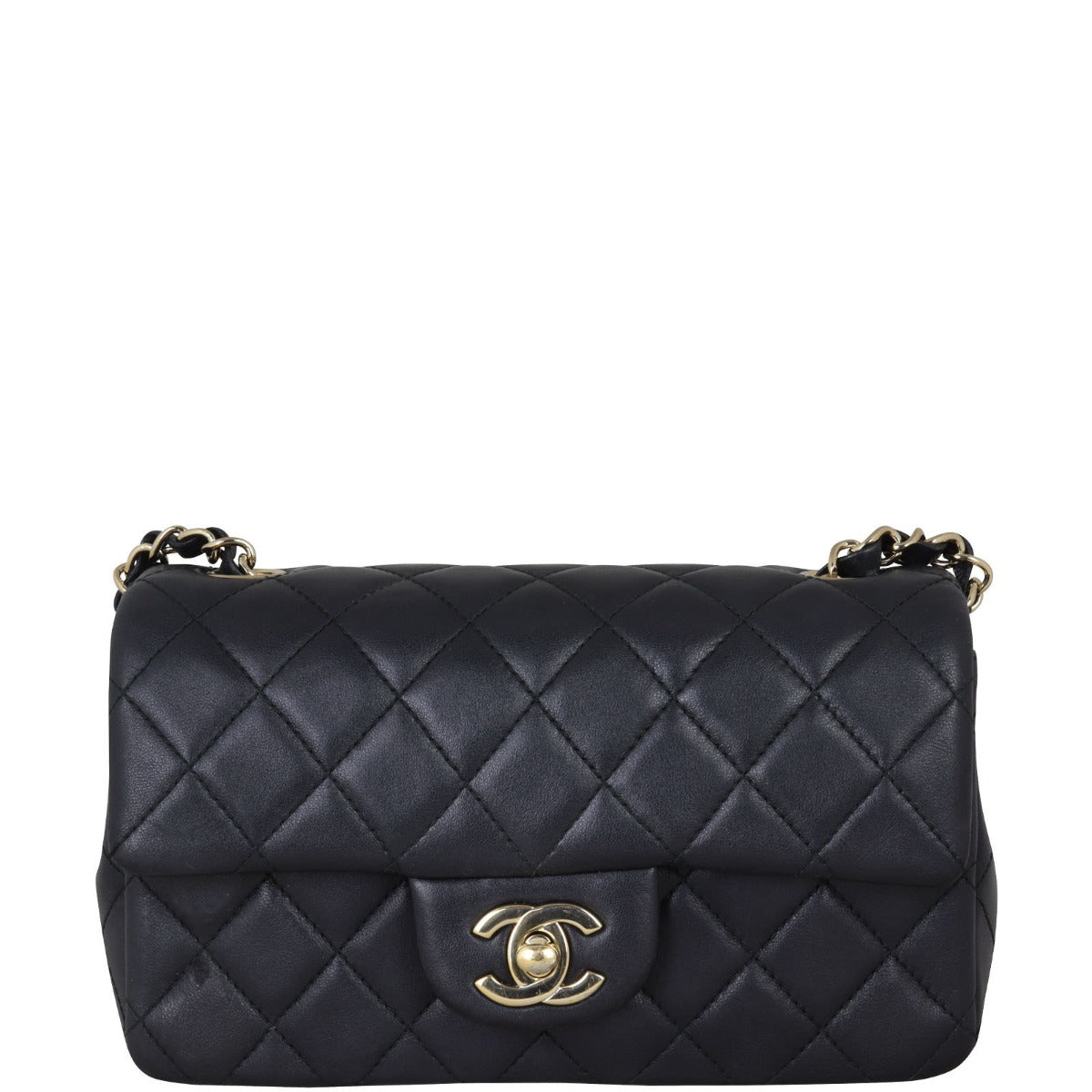 Chanel Classic Flap Mini Rectangular Bag | Black GHW