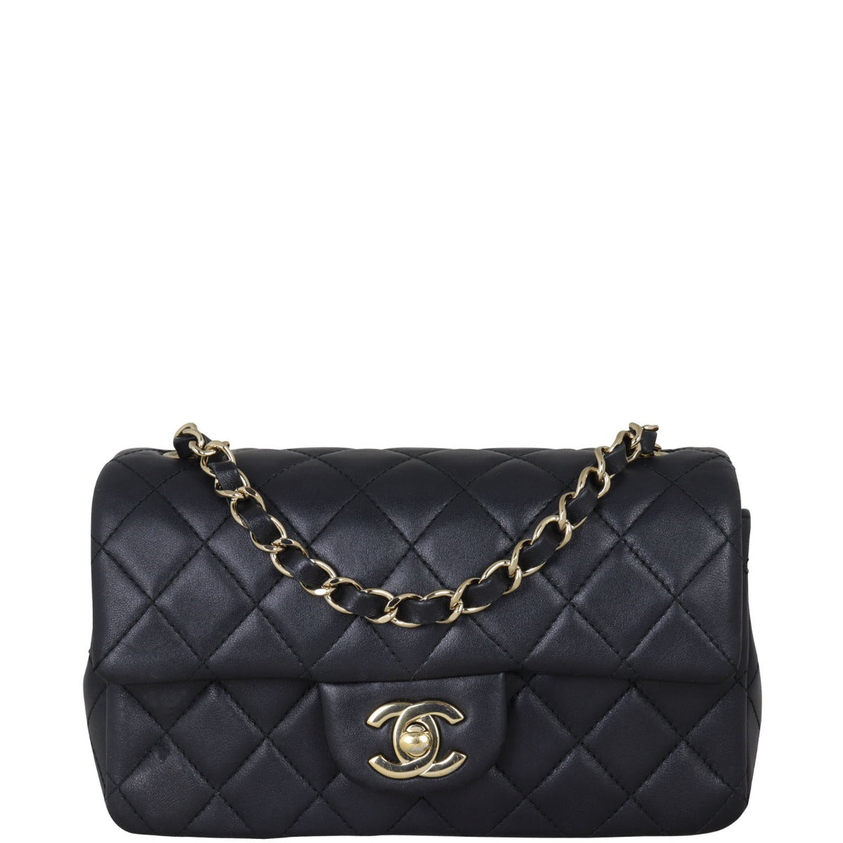 Chanel Classic Flap Mini Rectangular Bag | Black GHW