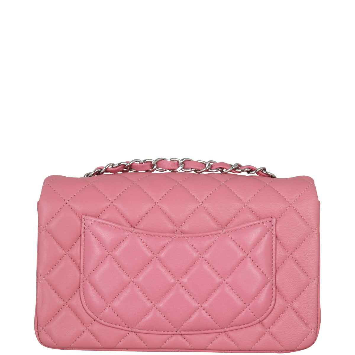 Chanel Classic Flap Mini Rectangular Bag Lambskin| Light Pink