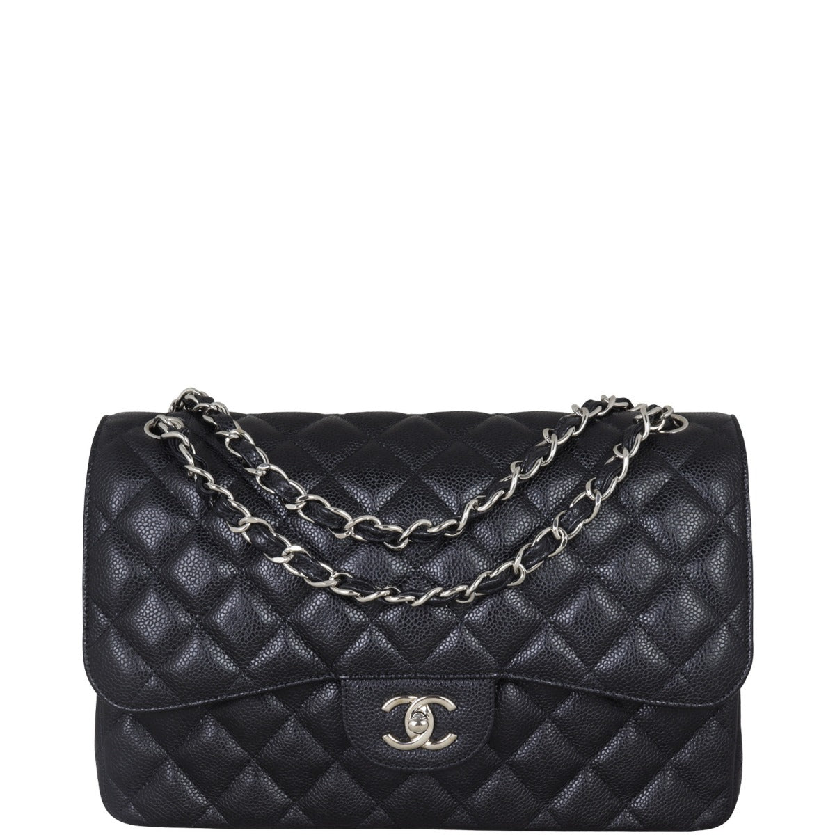 Chanel Classic Double Flap Jumbo | Black Caviar