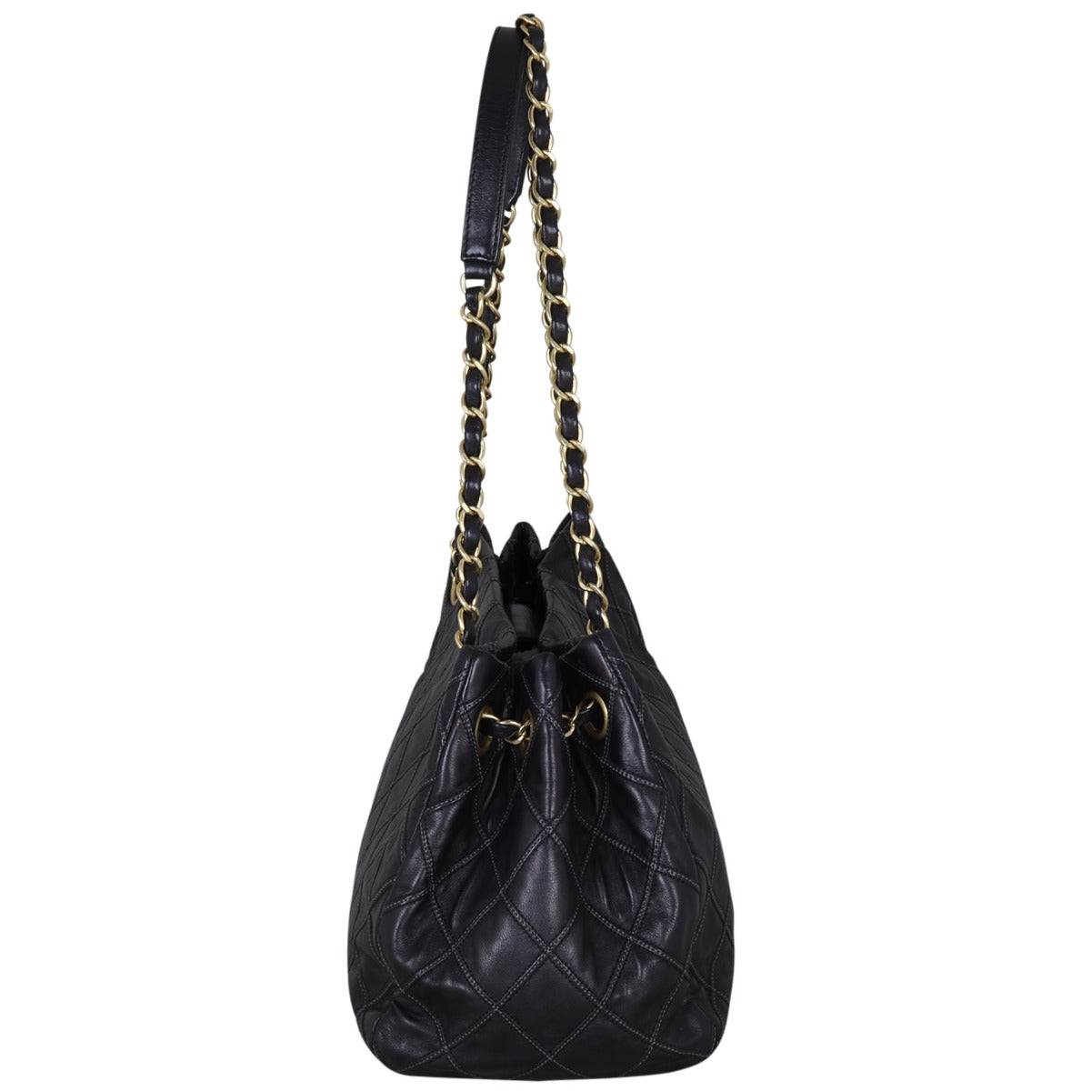 Chanel CC Quilted Tote | Black