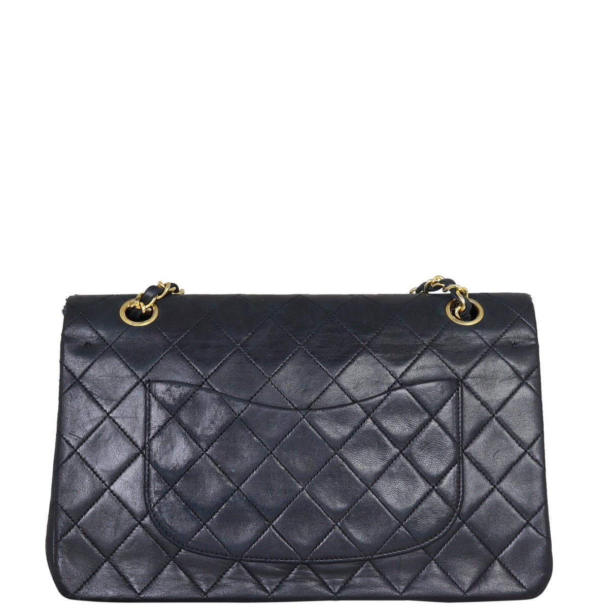 Chanel Classic Double Flap Medium | Black Vintage Lambskin Gold Hardware