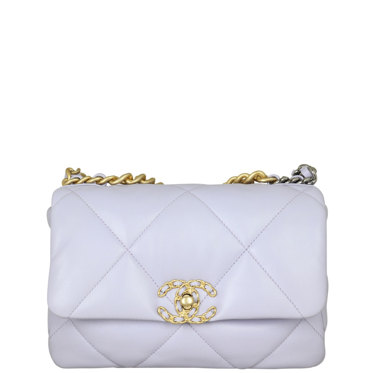 Chanel 19 Flap Bag Medium | White GHW