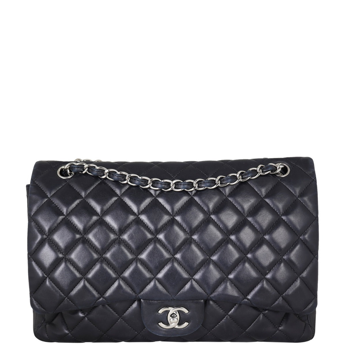 Chanel Classic Single Flap Maxi | Black Lambskin