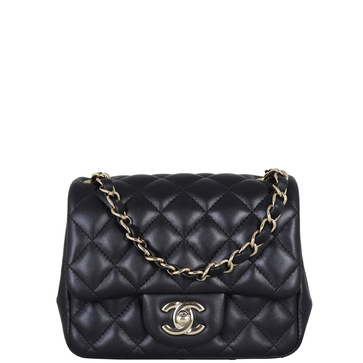 Chanel Classic Flap Mini Square | Black Lambskin GHW