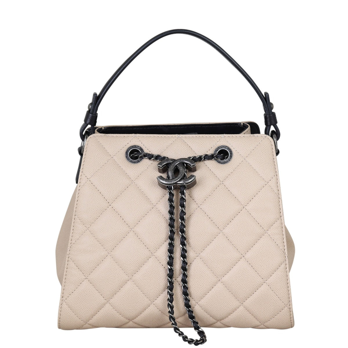 Chanel CC Quilted Bucket Bag