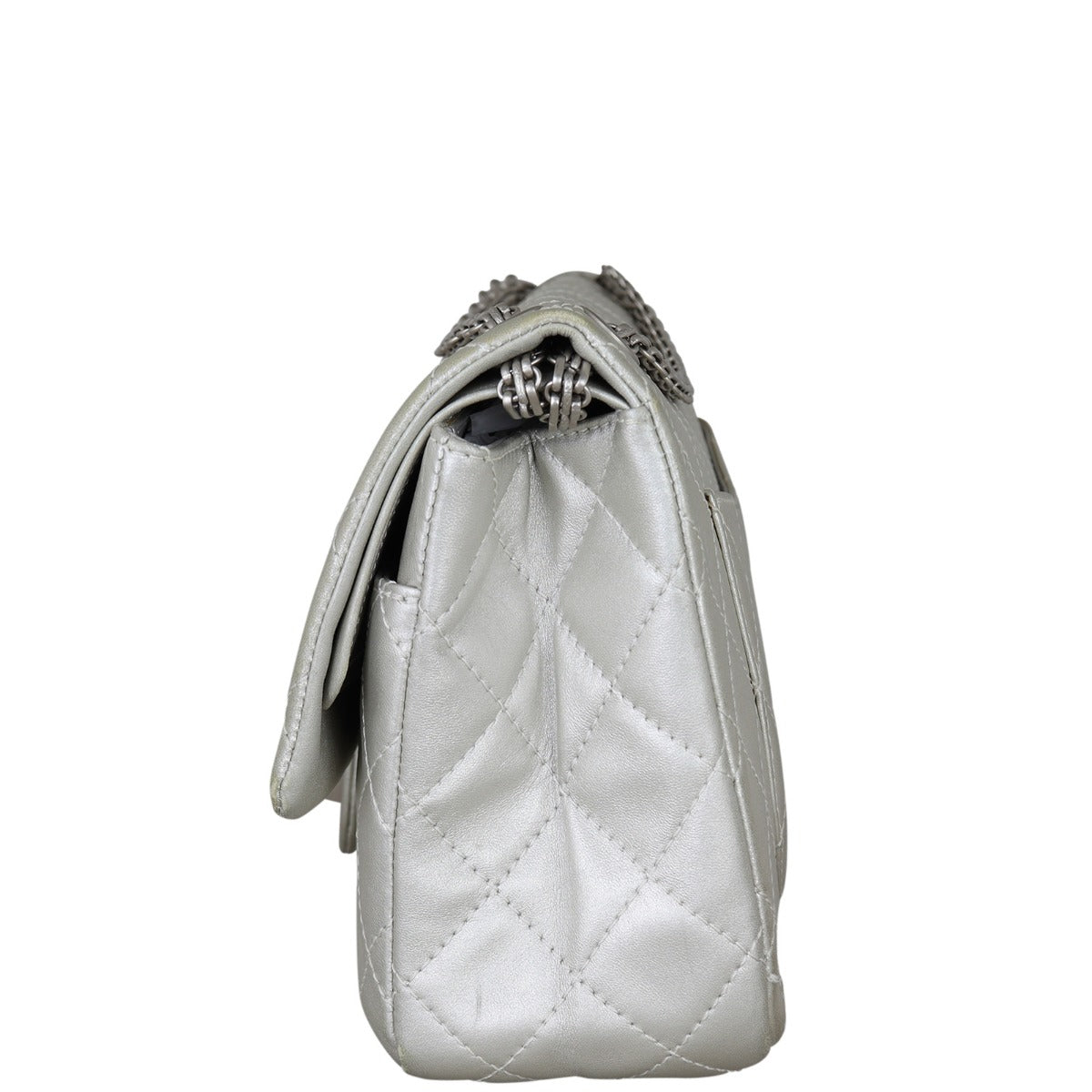 Chanel 2.55 Reissue 227 Double Flap Bag | Silver
