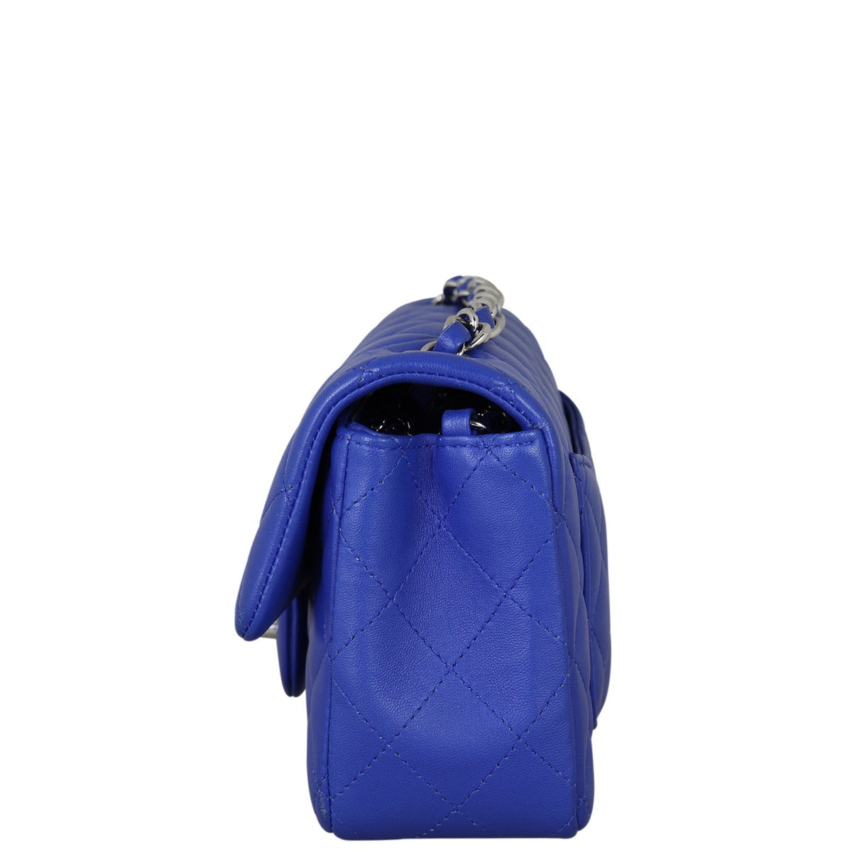 Chanel Classic Flap Mini Rectangular Bag | Blue Lambskin