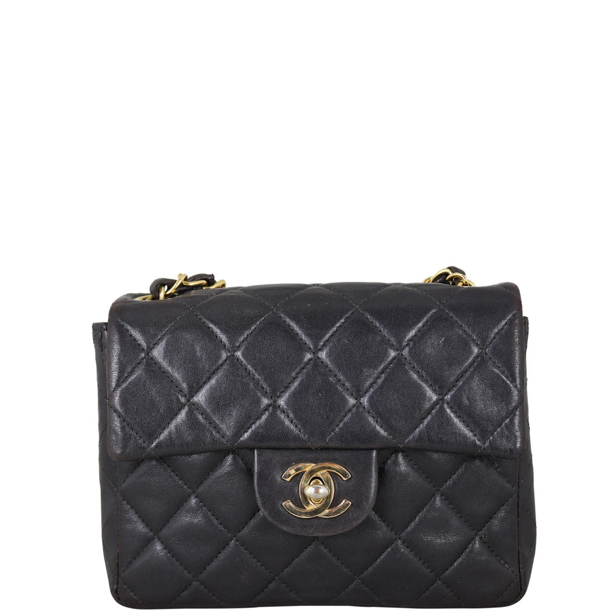 Chanel Classic Flap Mini Square | Black Quilted Lambskin