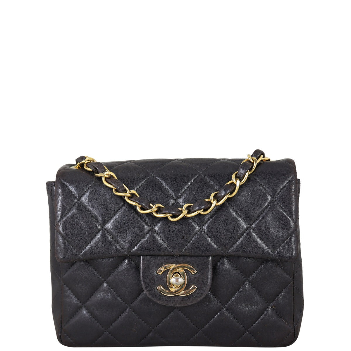 Chanel Classic Flap Mini Square | Black Quilted Lambskin