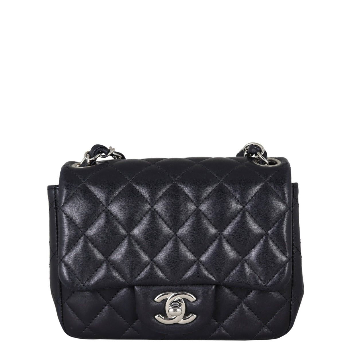 Chanel Classic Flap Mini Square | Black Lambskin